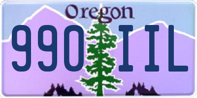 OR license plate 990IIL