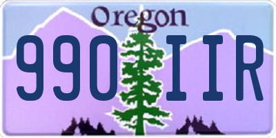 OR license plate 990IIR