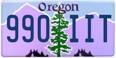 OR license plate 990IIT