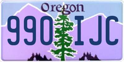 OR license plate 990IJC
