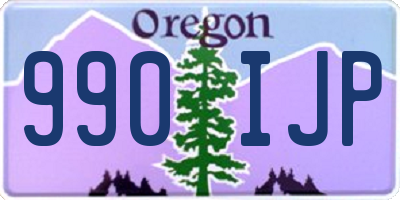 OR license plate 990IJP