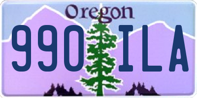 OR license plate 990ILA