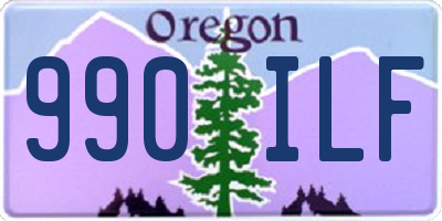 OR license plate 990ILF