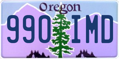 OR license plate 990IMD