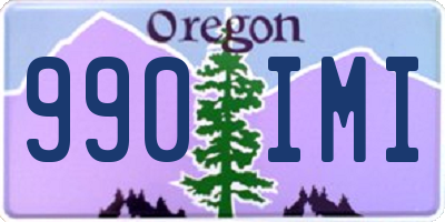 OR license plate 990IMI