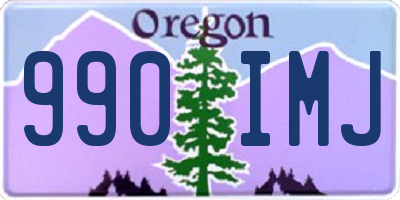 OR license plate 990IMJ