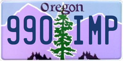 OR license plate 990IMP