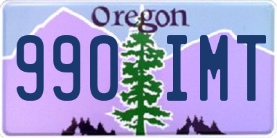 OR license plate 990IMT