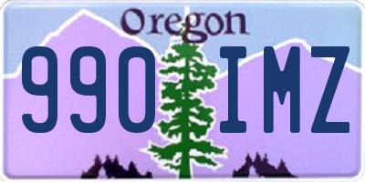 OR license plate 990IMZ