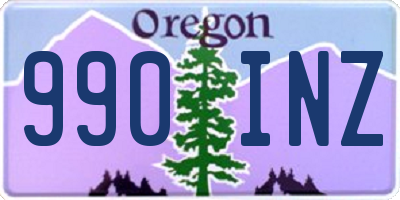 OR license plate 990INZ