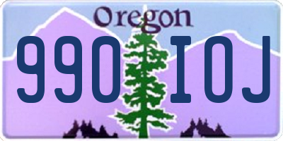 OR license plate 990IOJ