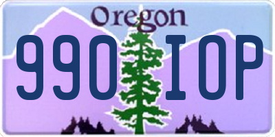 OR license plate 990IOP