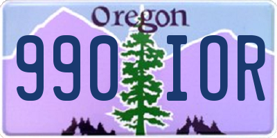 OR license plate 990IOR