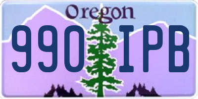 OR license plate 990IPB