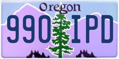 OR license plate 990IPD