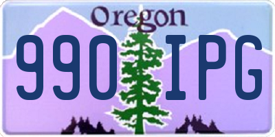 OR license plate 990IPG