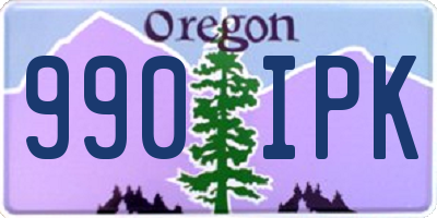 OR license plate 990IPK