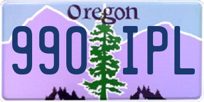 OR license plate 990IPL