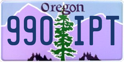 OR license plate 990IPT