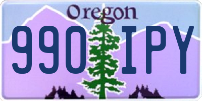 OR license plate 990IPY