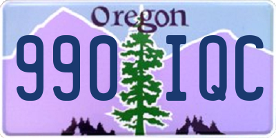 OR license plate 990IQC