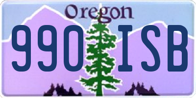 OR license plate 990ISB