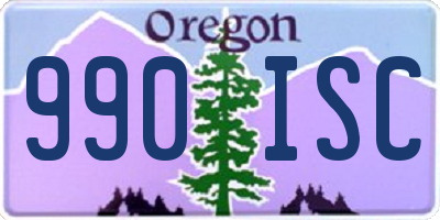 OR license plate 990ISC