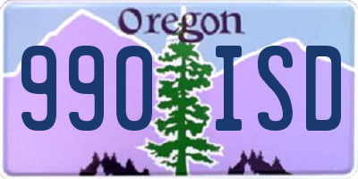 OR license plate 990ISD