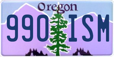 OR license plate 990ISM