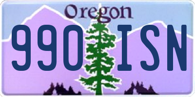 OR license plate 990ISN