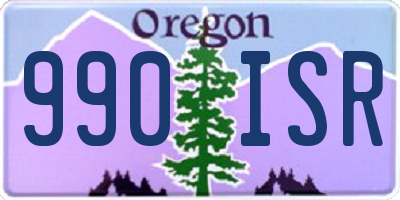 OR license plate 990ISR