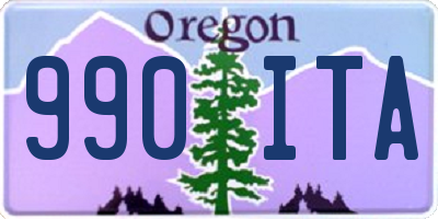 OR license plate 990ITA