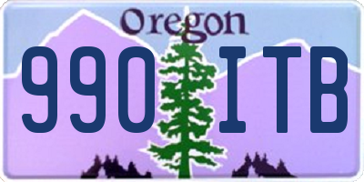 OR license plate 990ITB