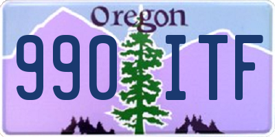 OR license plate 990ITF