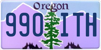 OR license plate 990ITH