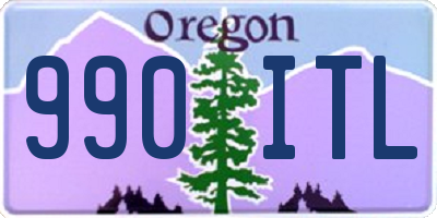 OR license plate 990ITL