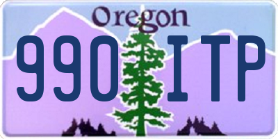 OR license plate 990ITP
