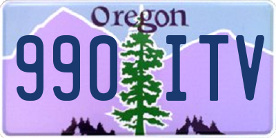 OR license plate 990ITV