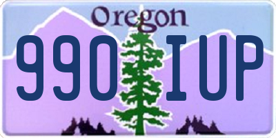 OR license plate 990IUP