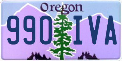 OR license plate 990IVA