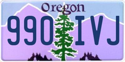 OR license plate 990IVJ