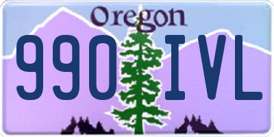 OR license plate 990IVL