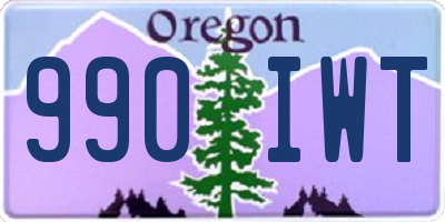 OR license plate 990IWT