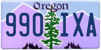 OR license plate 990IXA