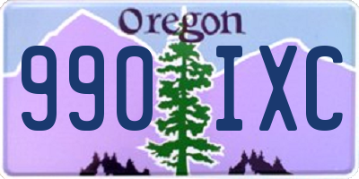 OR license plate 990IXC
