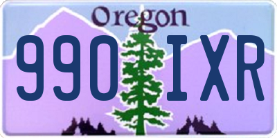 OR license plate 990IXR