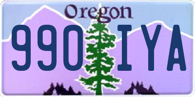 OR license plate 990IYA