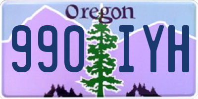 OR license plate 990IYH