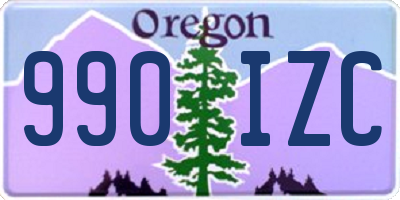 OR license plate 990IZC