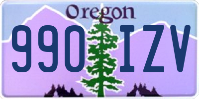 OR license plate 990IZV